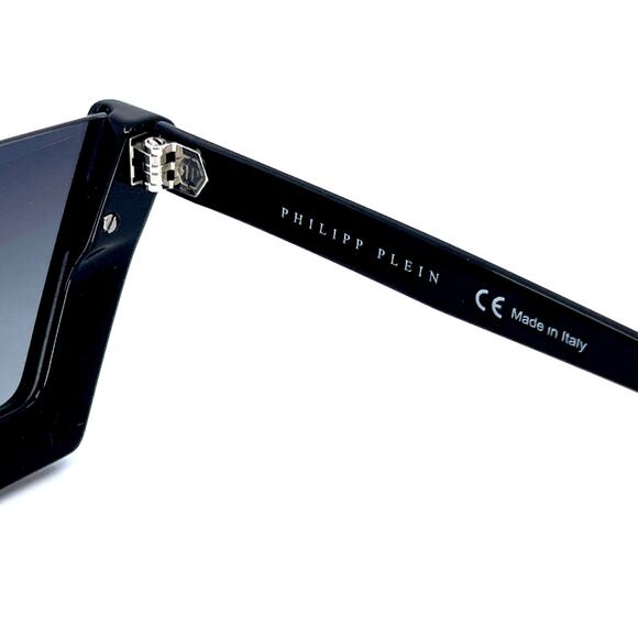 NEW!!! PHILIPP PLEIN Sunglasses Plein Crystal Lux SPP031S Col.0700 Authentic - Picture 11 of 13